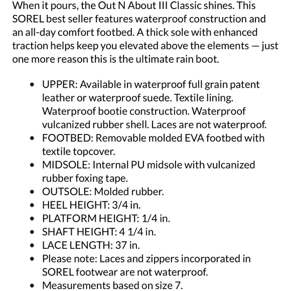 Sorel Out n About waterproof boots - Picture 7 of 7